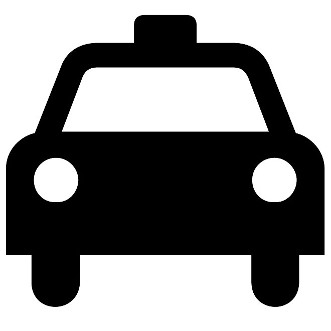 660x660 Taxi Vehicle Vector Sign