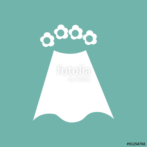 500x500 Wedding Veil Icon Stock Image And Royalty Free Vector