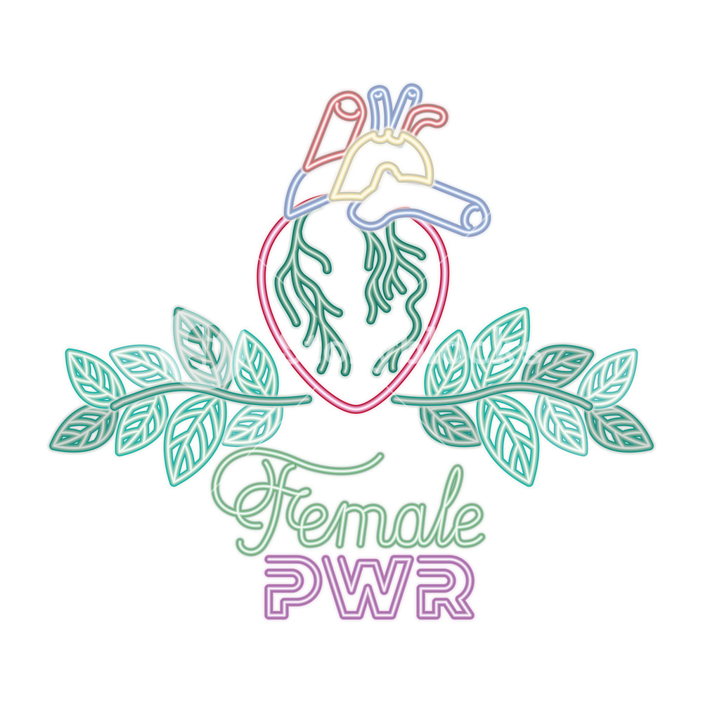 1000x1000 Heart With Veins And Leaves Isolated Icon Vector Illustration