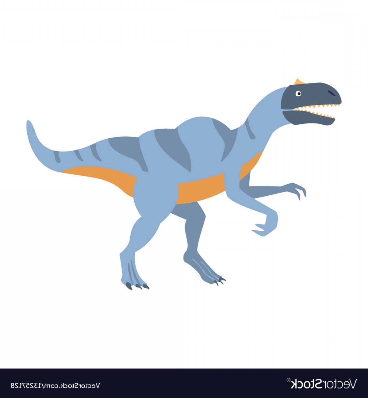 1200x1296 Blue Velociraptor Dinosaur Of Jurassic Period Vector Studiogrfx