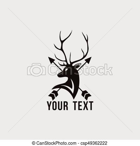450x470 Plantilla, Venado, Vector, Flecha, Logotipo, Icono