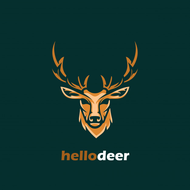 626x626 Vector Logo De Venado Descargar Vectores Premium