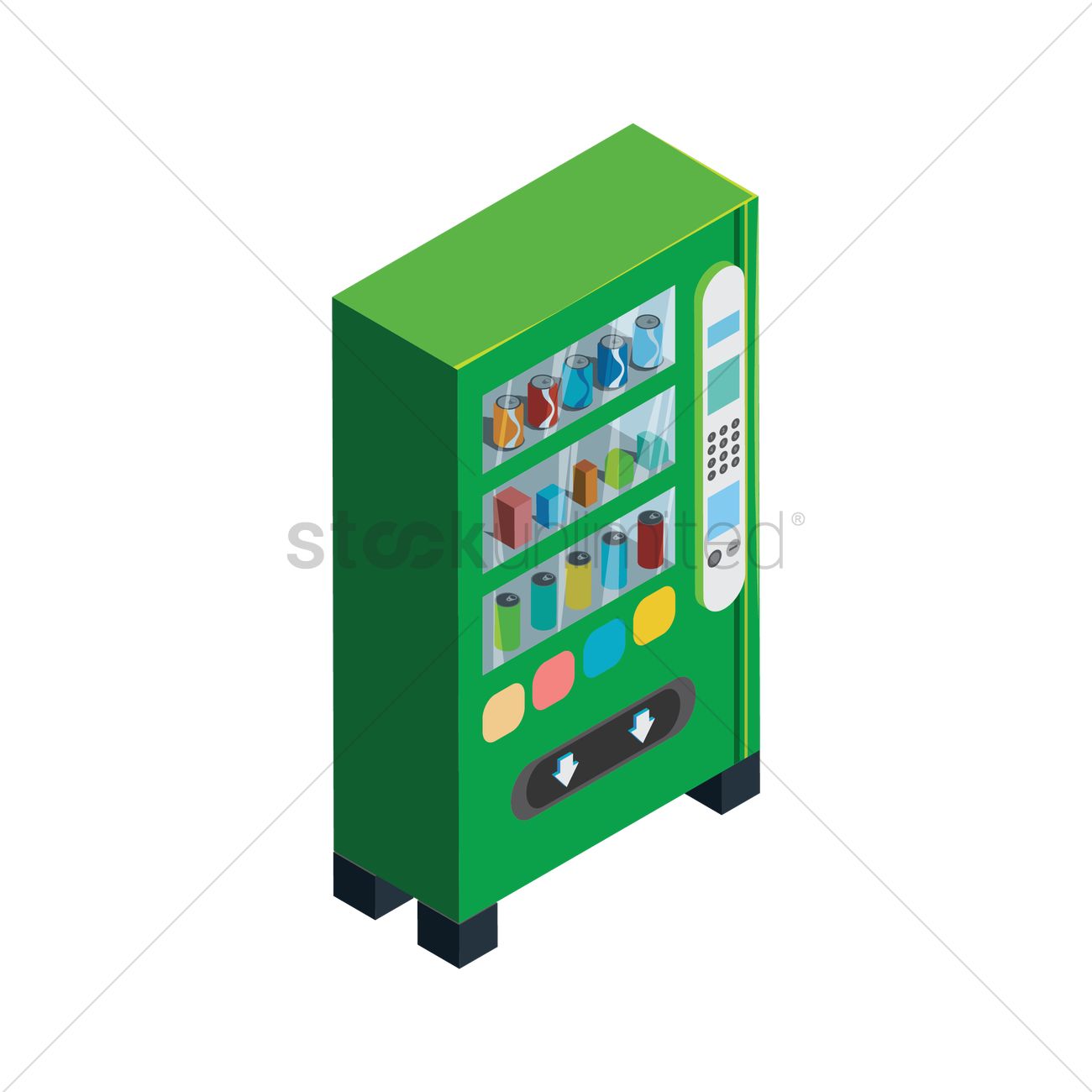 1300x1300 Vending Machine Vector Image