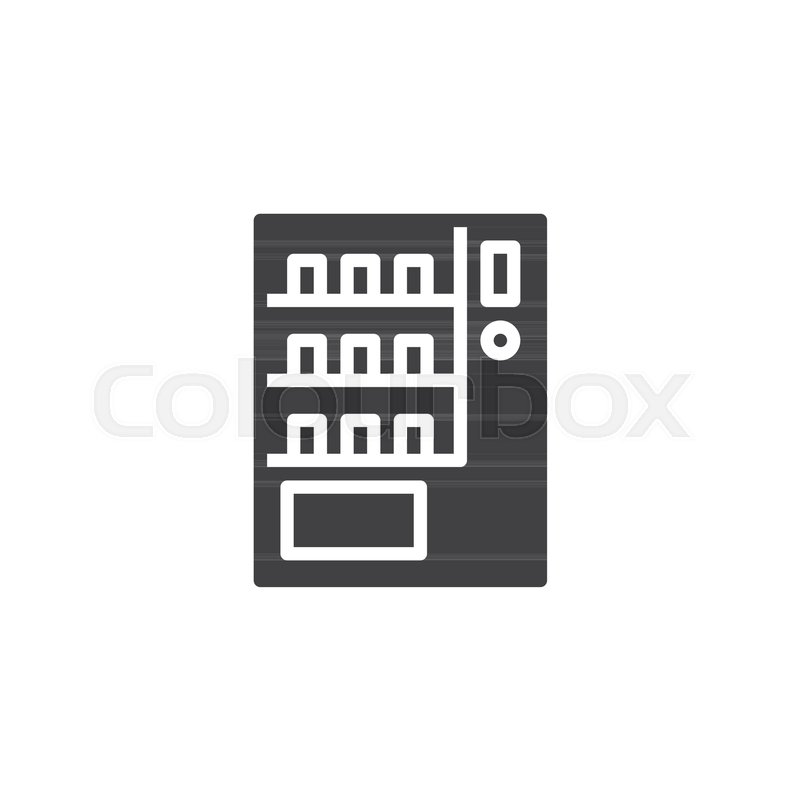 800x800 Vending Machine Vector Icon Filled Stock Vector Colourbox