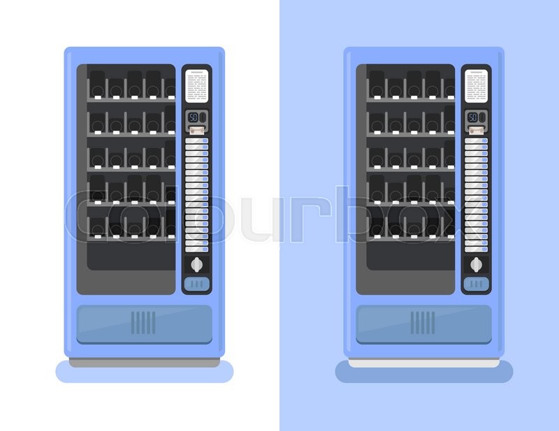 800x617 Vending Machine Vector Set Sell Stock Vector Colourbox
