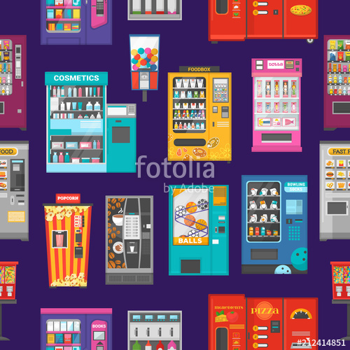 500x500 Vending Machine Vector Vend Food Or Beverages And Vendor Machinery