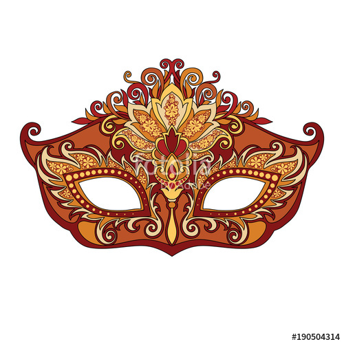 500x500 Venetian Mask Stock Image And Royalty Free Vector