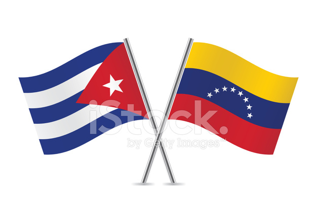 626x440 Cuban And Venezuela Stock Vector