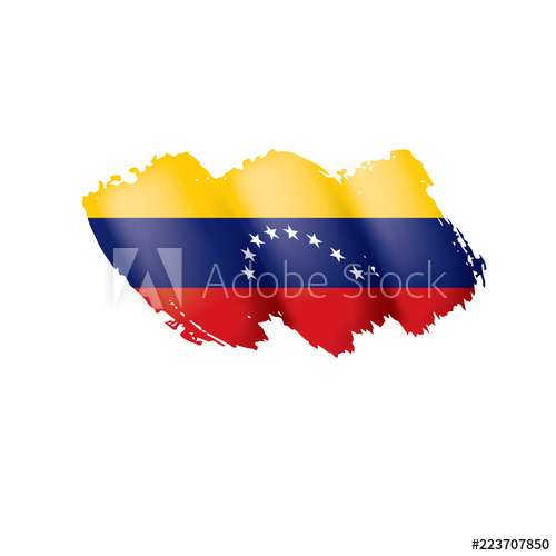 500x500 Venezuela Flag, Vector Illustration On A White Background