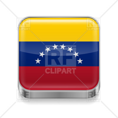 Metal Square Icon With Flag Of Venezuela Vector Image Of Signs 400x400 Metal Square Icon With Flag Of Venezuela Vector Image Of Signs