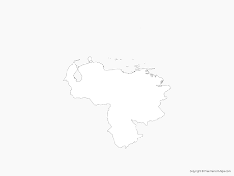 Vector Maps Of Venezuela Free Vector Maps 460x345 Vector Maps Of Venezuela Free Vector Maps