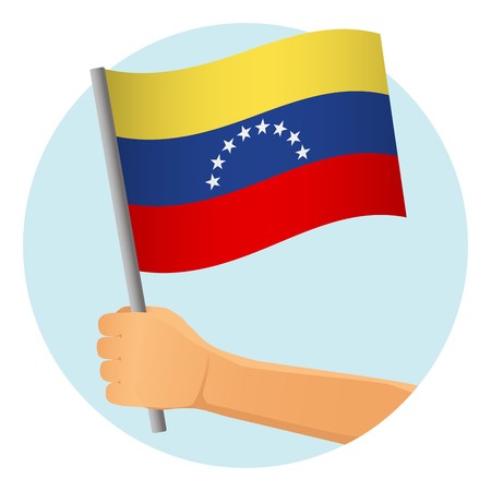 Venezuela Flag In Hand Patriotic Background National Flag 450x450 Venezuela Flag In Hand Patriotic Background National Flag
