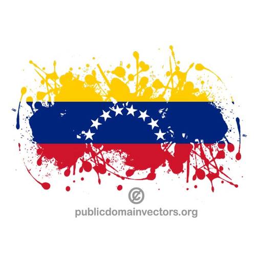 Flag Of Venezuela In Paint Splash 500x500 Flag Of Venezuela In Paint Splash