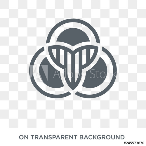 500x500 Venn Diagram Icon Trendy Flat Vector Venn Diagram Icon