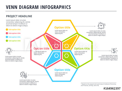 500x374 Venn Diagram With Circles Infographics Template Design Vector