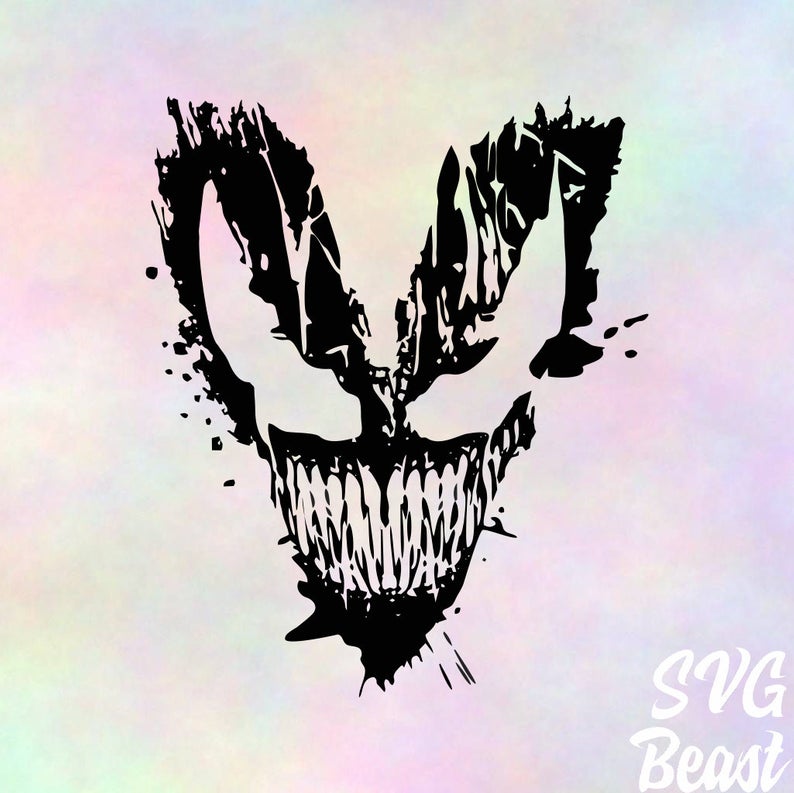 794x793 Venom Silhouette Clipart Vector Marvel Instant Etsy