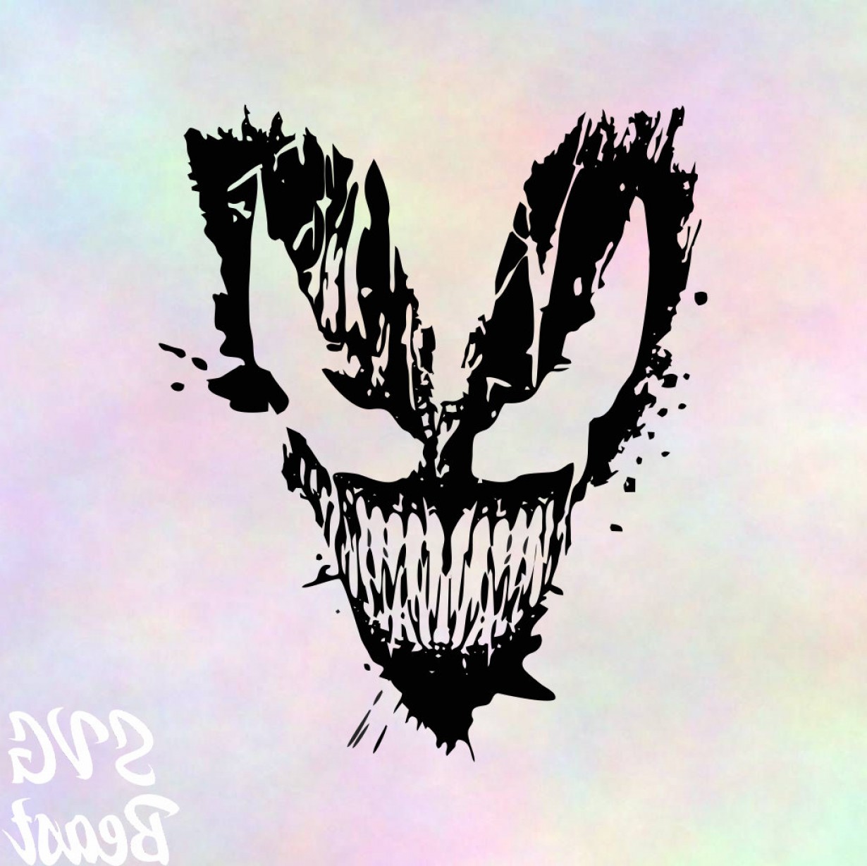 1230x1228 Venom Silhouette Clipart Vector Lamaison