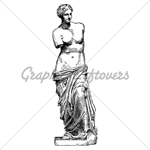 Vector Venus De Milo Sketch Gl Stock Images 500x500 Vector Venus De Milo Sketch Gl Stock Images