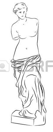 Aphrodite Venus Of Milo Isolated On White Embroidery, Felt 180x450 Aphrodite Venus Of Milo Isolated On White Embroidery, Felt