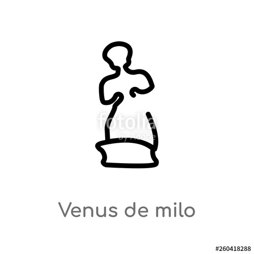 Outline Venus De Milo Vector Icon Isolated Black Simple Line 500x500 Outline Venus De Milo Vector Icon Isolated Black Simple Line