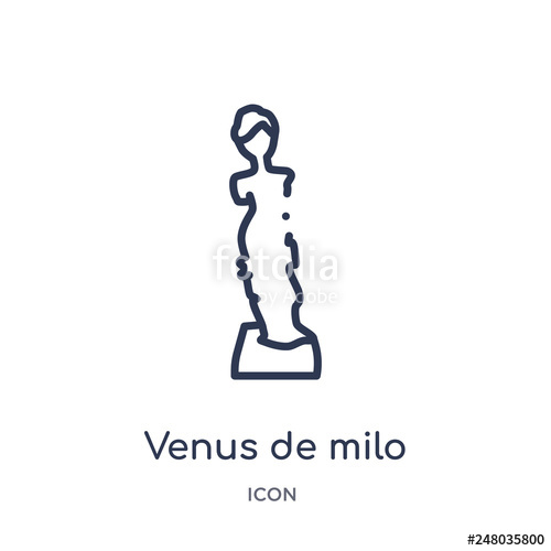Venus De Milo Icon From Museum Outline Collection Thin Line Venus 500x500 Venus De Milo Icon From Museum Outline Collection Thin Line Venus