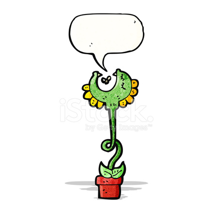 440x440 Venus Fly Trap Cartoon Character Stock Vector