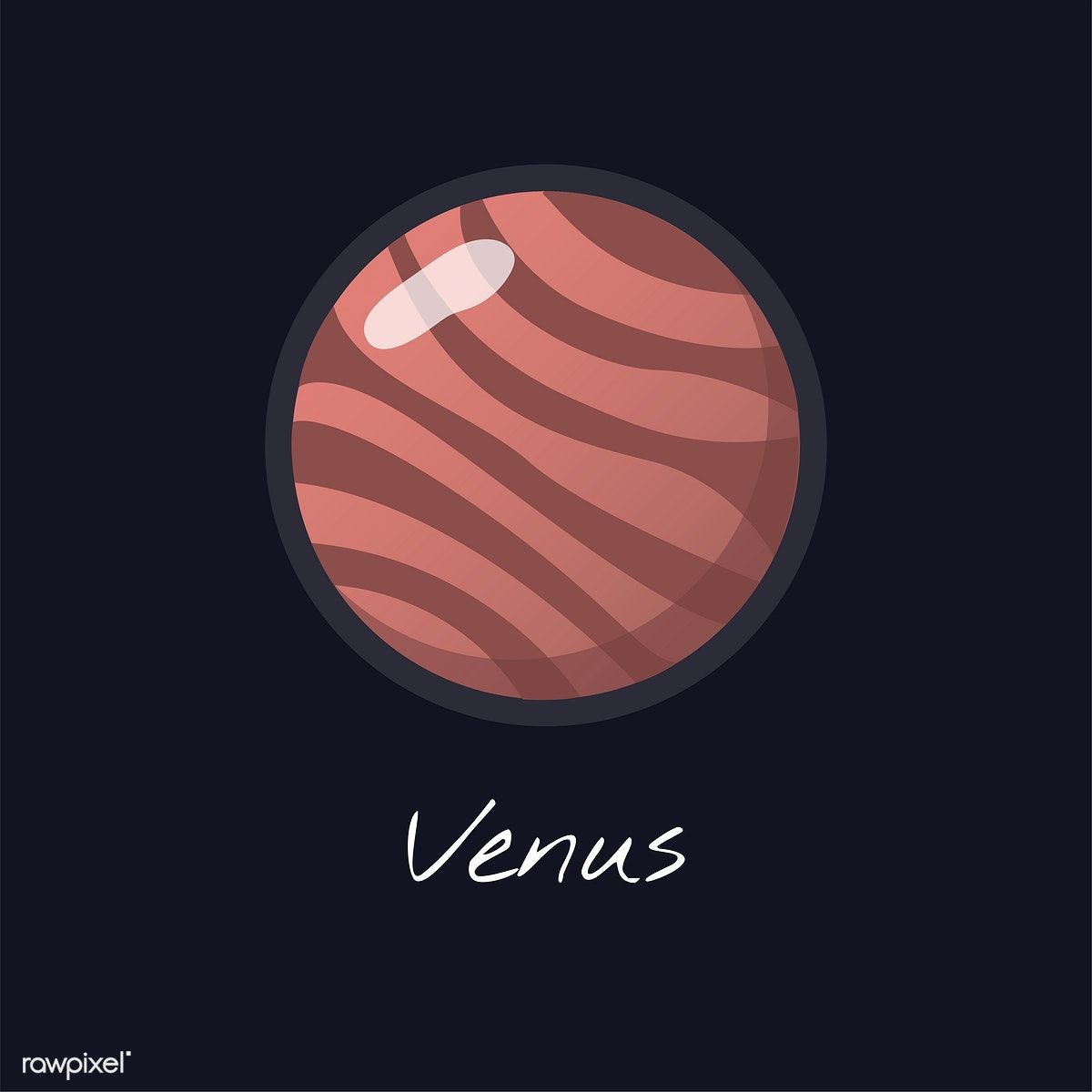 1200x1200 Planet Venus Vector Free Image