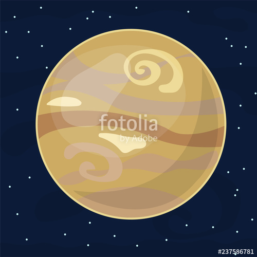 500x500 Vector Illustration With Venus Planet Stock Image And Royalty