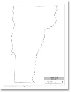 Simple Outline Map Of Vermont Available As 250x321 Simple Outline Map Of Vermont Available As