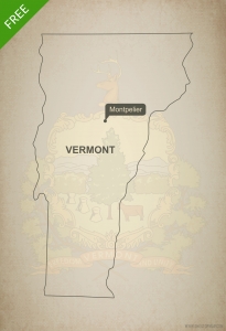 Free Vector Map Of Vermont Outline One Stop Map 205x300 Free Vector Map Of Vermont Outline One Stop Map