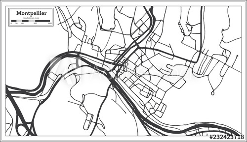 Montpelier Vermont Usa City Map In Retro Style Outline Map 500x289 Montpelier Vermont Usa City Map In Retro Style Outline Map