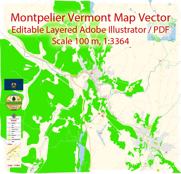 Montpelier Vermont Map Vector Exact City Plan Detailed Street Map 761x732 Montpelier Vermont Map Vector Exact City Plan Detailed Street Map