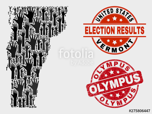 Patriotic Vermont State Map And Seal Stamps Red Round Olympus 500x373 Patriotic Vermont State Map And Seal Stamps Red Round Olympus