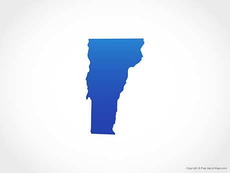 Vector Map Of Vermont 460x345 Vector Map Of Vermont