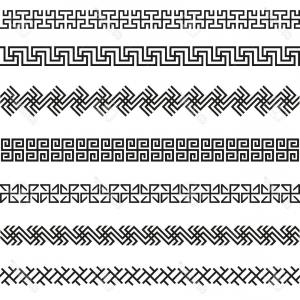 300x300 Modern Border Vector Illustration Versace Style With Gold Vintage