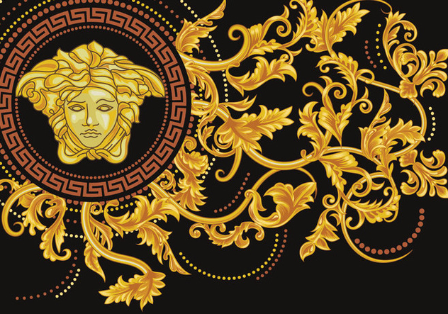 632x443 Asymmetrical Versace Medusa Vector Free Vector Download