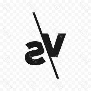 300x300 Versus Letters Or Vs Logo Emblem On Vector Newwaysys