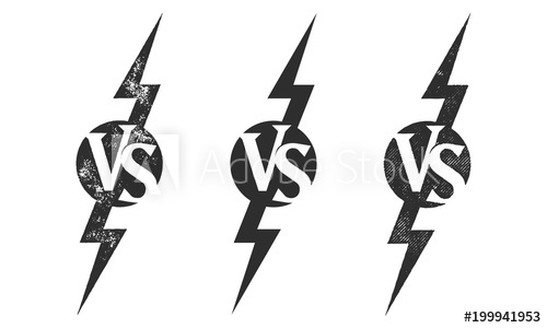 500x300 Vs Versus Vector Icon For Sport Match Competition Or Challenge