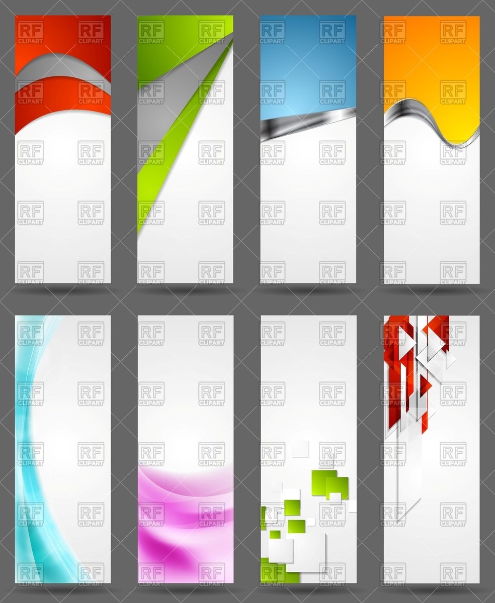 Abstract Bright Corporate Vertical Banners Vector Image 984x1200 Abstract Bright Corporate Vertical Banners Vector Image