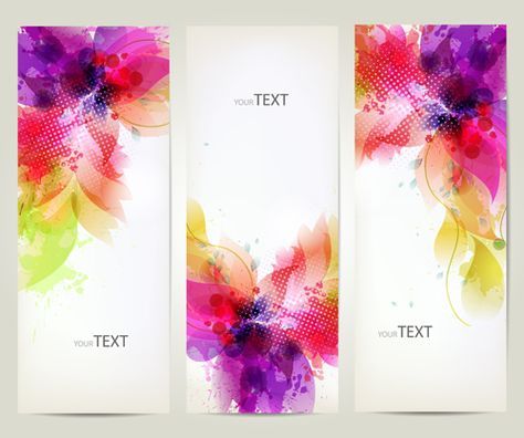 Watercolor Flower Vertical Banner Design Banner Banner 474x396 Watercolor Flower Vertical Banner Design Banner Banner