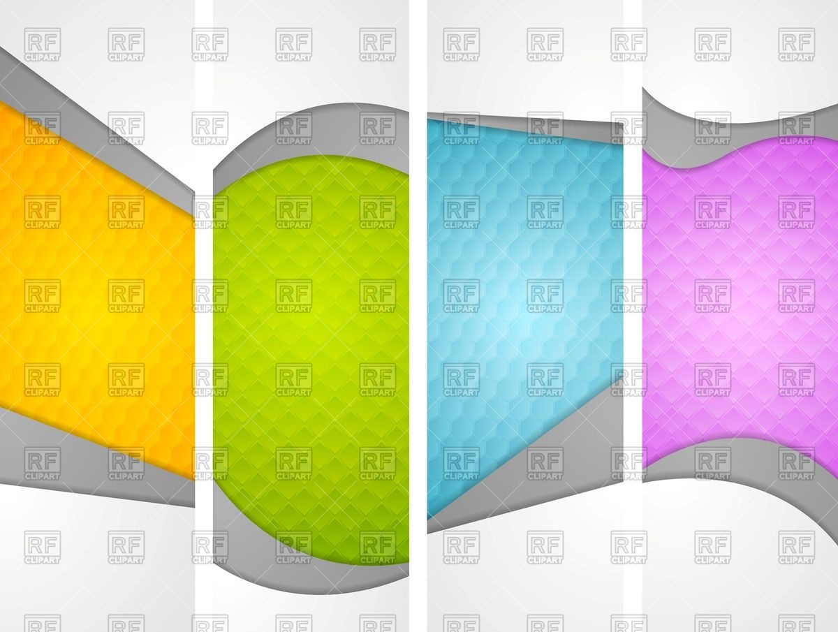 Abstract Wavy Corporate Vertical Banners Vector Image 1200x905 Abstract Wavy Corporate Vertical Banners Vector Image