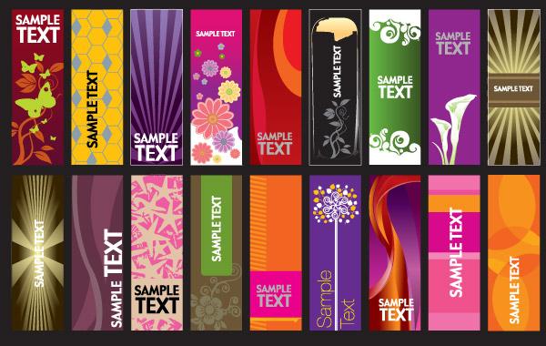 600x380 Free Vector Vertical Banner Templates Background Card Template