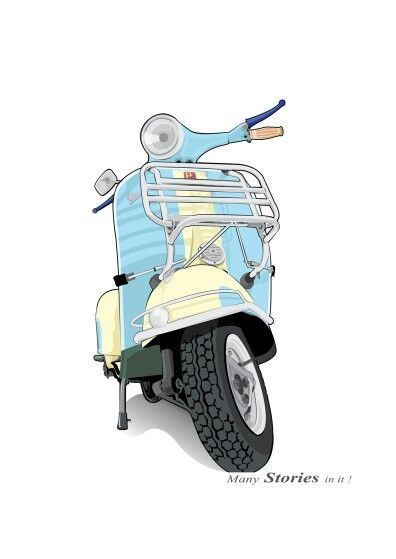 396x559 Vespa Vector Tengkorak