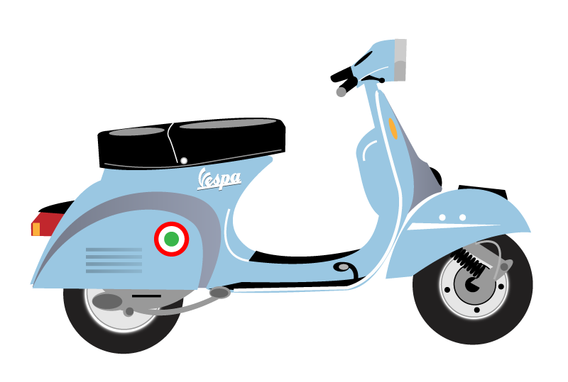 800x539 Vespa Cartoon