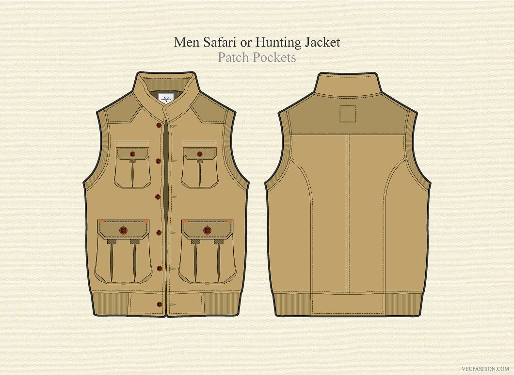 1060x772 Hunting Vest Clipart
