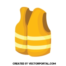 230x230 Reflective Vest Vector Image