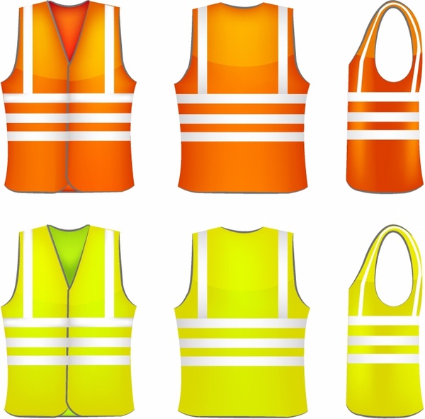 600x592 Safety Vest Free Vector In Adobe Illustrator