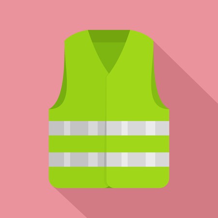 450x450 Driver Reflective Vest Icon Flat Illustration Of Driver
