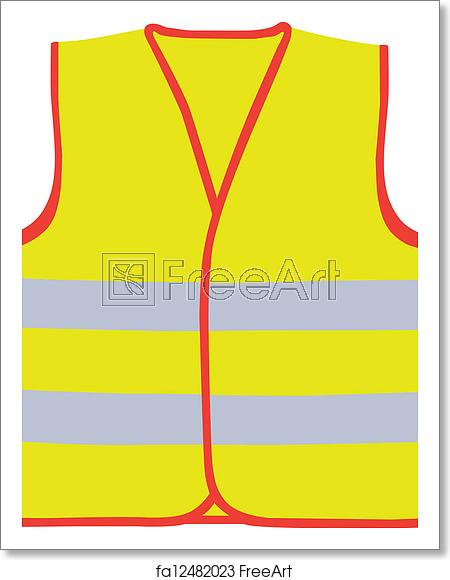 450x580 Free Art Print Of Safety Vest Safety Vest Vector Illustration