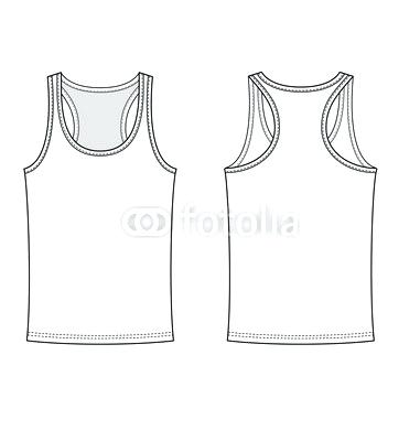 Tank Top Fashion Vector Illustration Flat Sketches Template Mens 381x400 Tank Top Fashion Vector Illustration Flat Sketches Template Mens